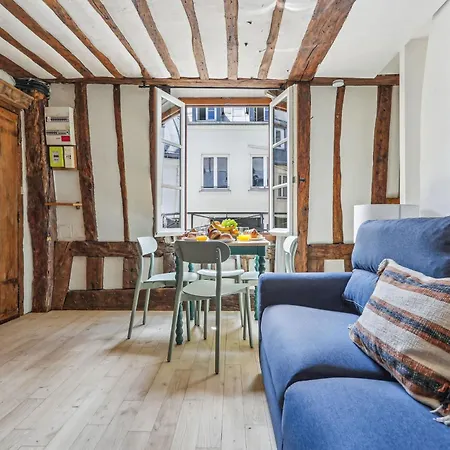 Appartement Bnbnova - Chic 1br Steps From The Louvre & Palais Royal & Opera